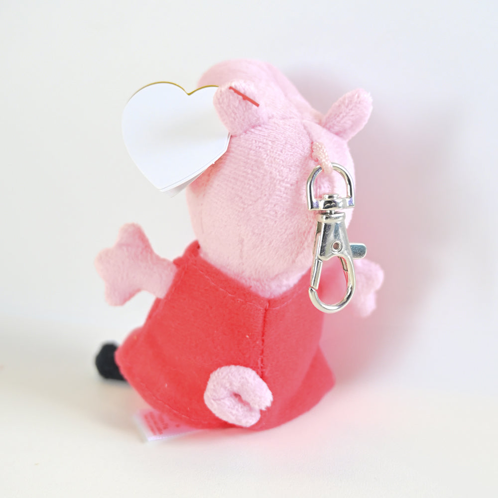 TY Peppa Pig Plush Keychain Paultons Park