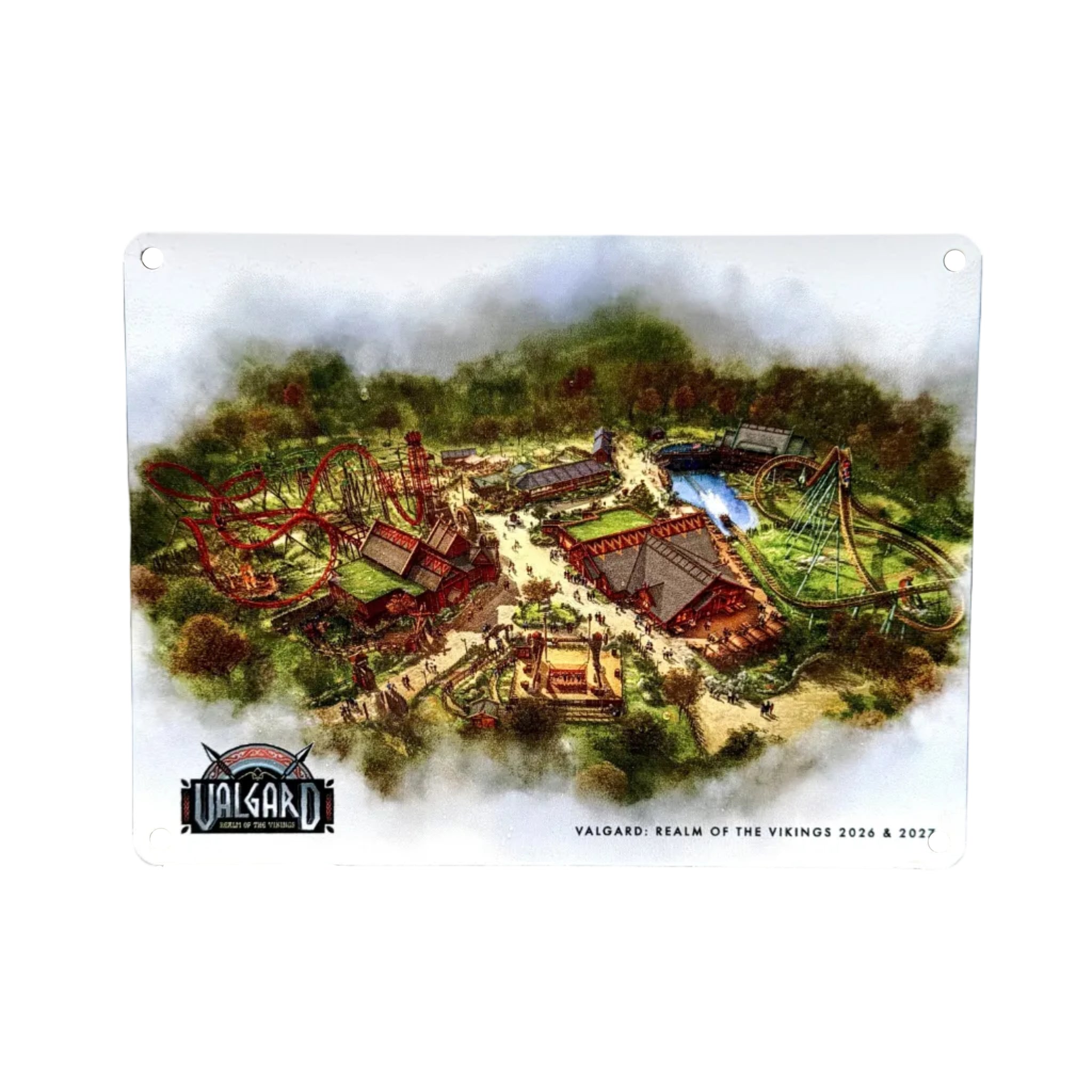 Valgard Map Small Metal Sign – Paultons Park