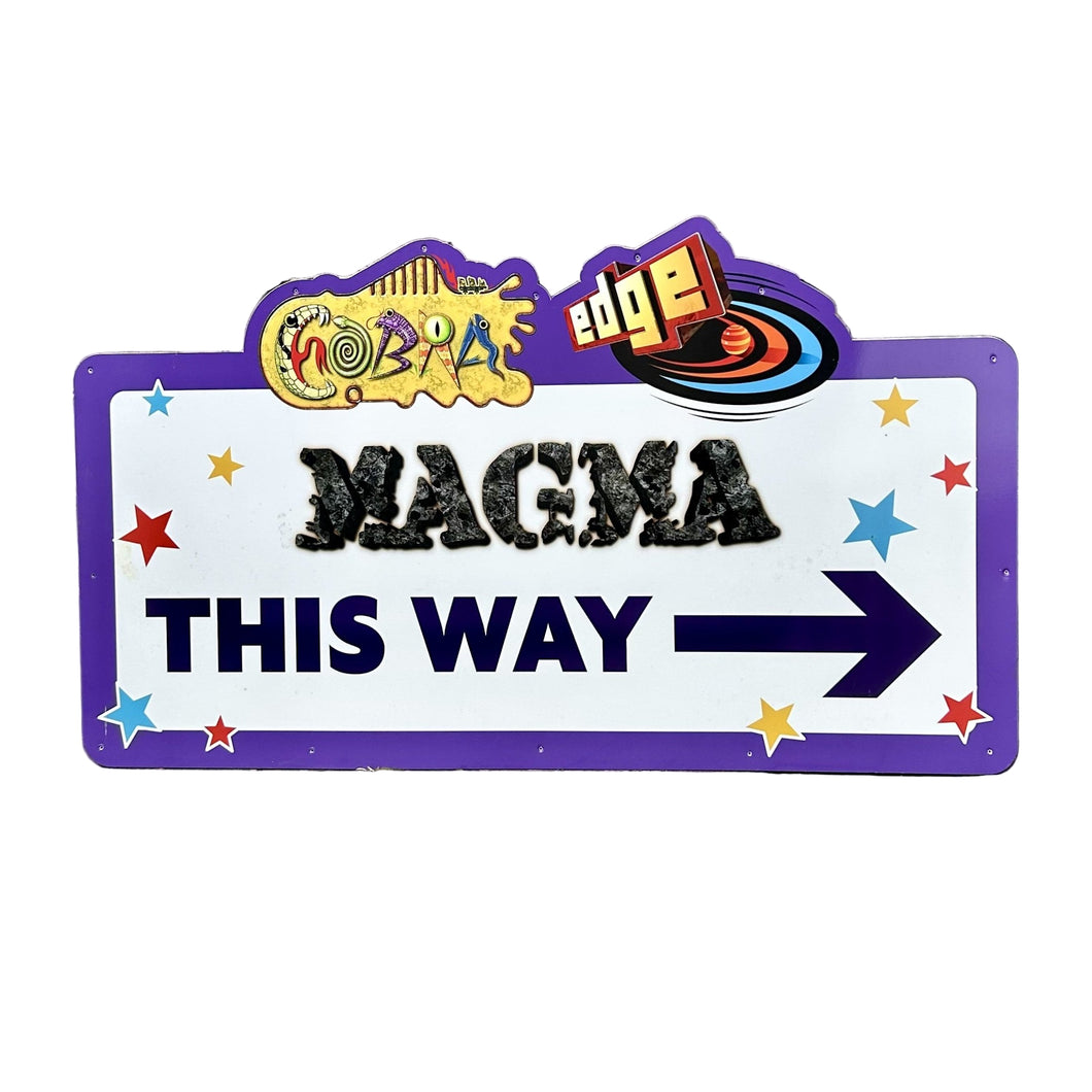 Magma, Cobra and Edge Ride Direction Sign