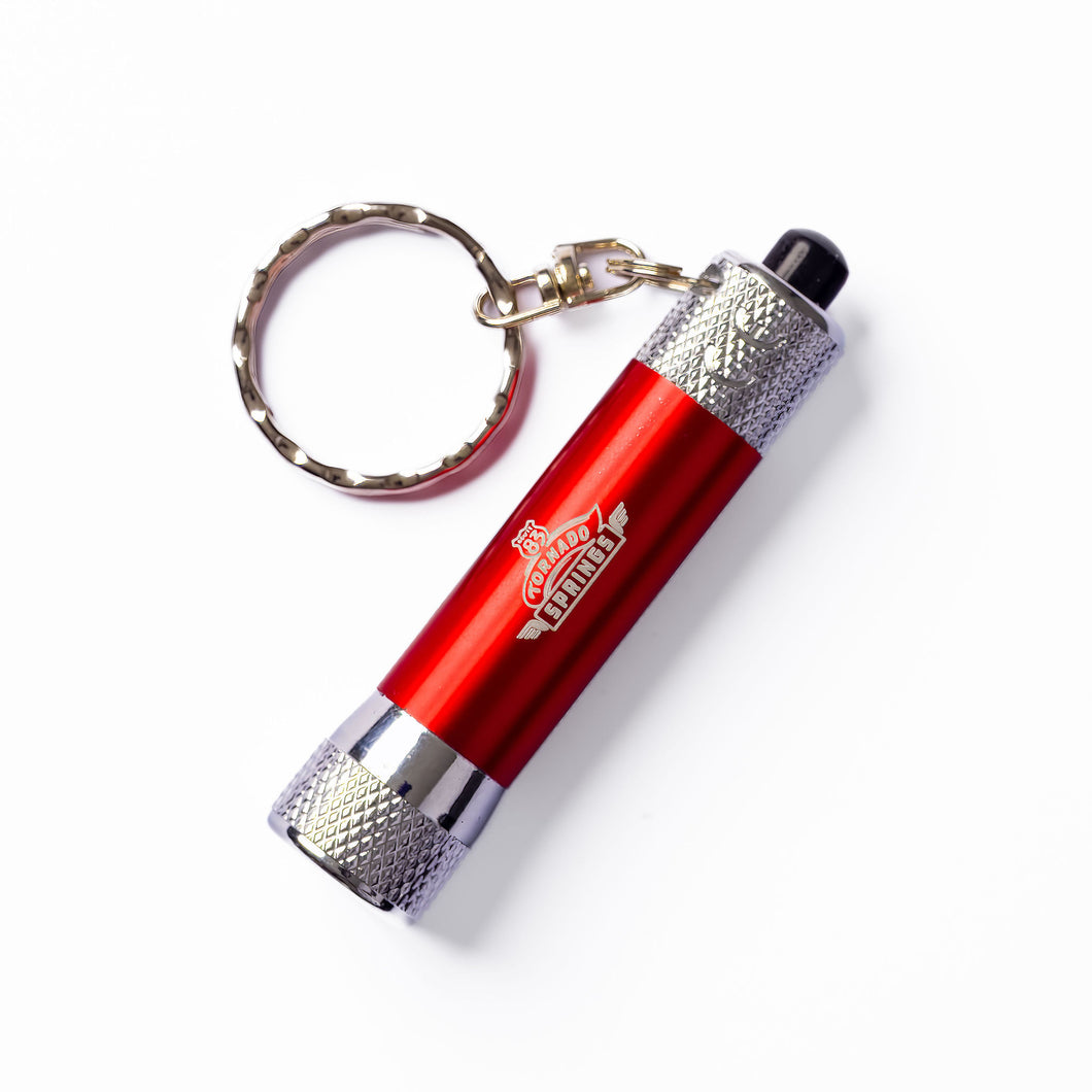 Tornado Spring Route 83 Torch Keyring (Red)