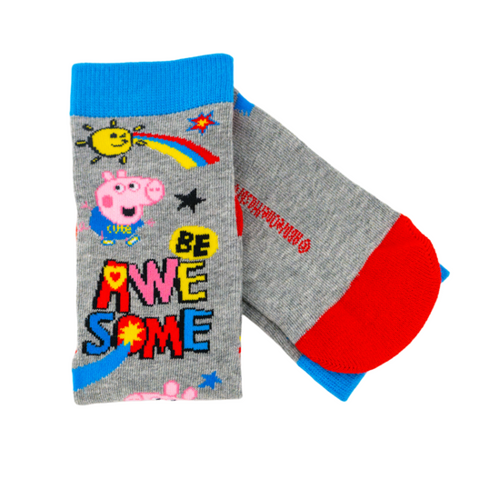 Exclusive Peppa and George Be Awesome Socks