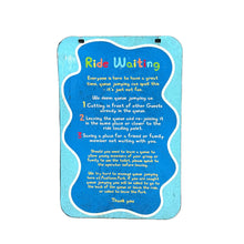 Peppa Pig World Ride Queue Etiquette Swingboard Sign